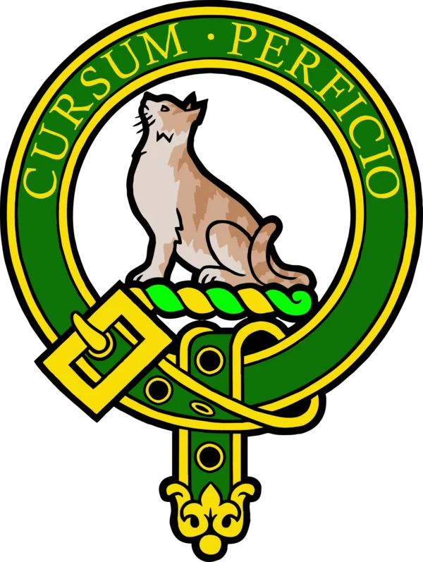 Hunter family crest: Cursum Perficio